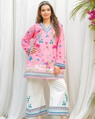 Dananeer Digital Lawn Co-ord Set